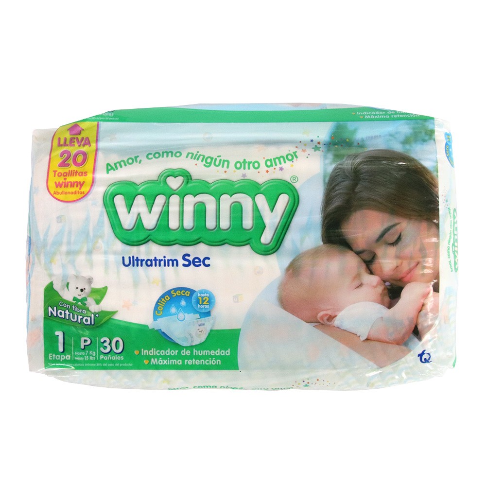 PAÑAL ETAPA 1 WINNY SEC x 30UN+20 TOAL