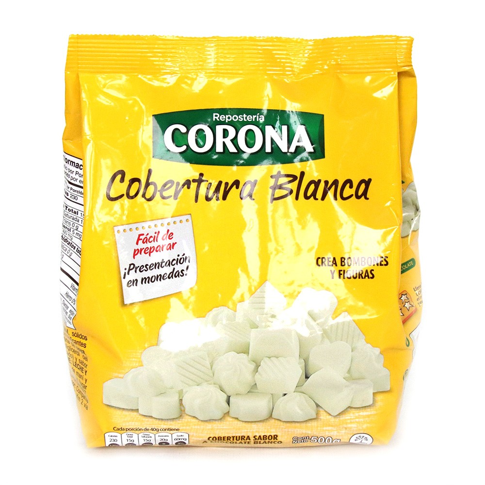 COBERTURA BLANCA CORONA x 500GR