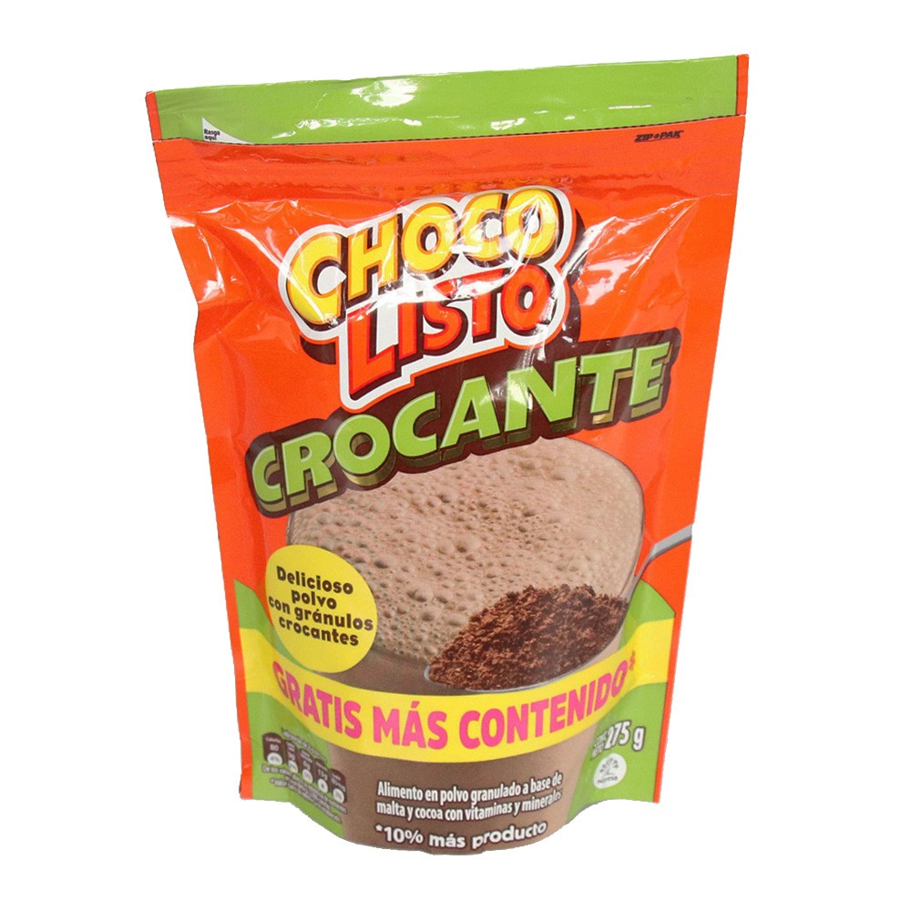 CHOCOLISTO CROCANTE EXTRACONTENIDO*275GR