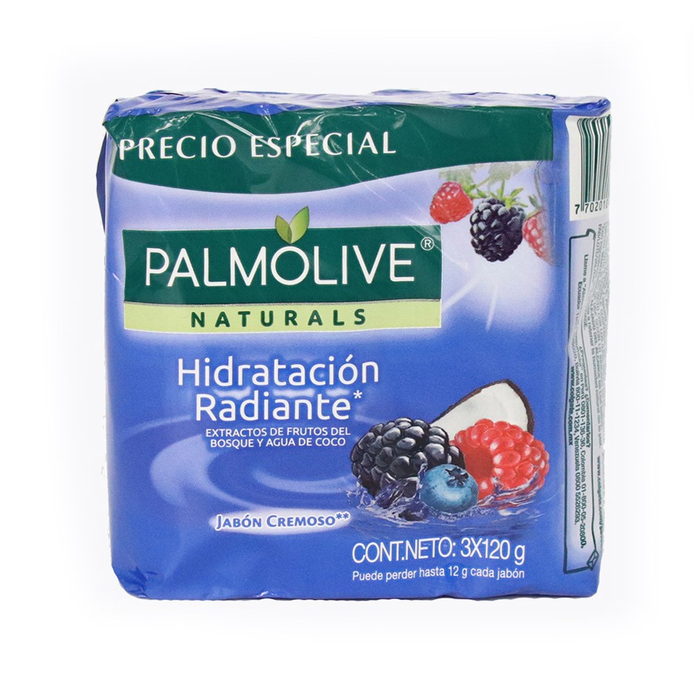 JAB PALMOLIVE FRUT BOSQUE & AGUA 3U*120G