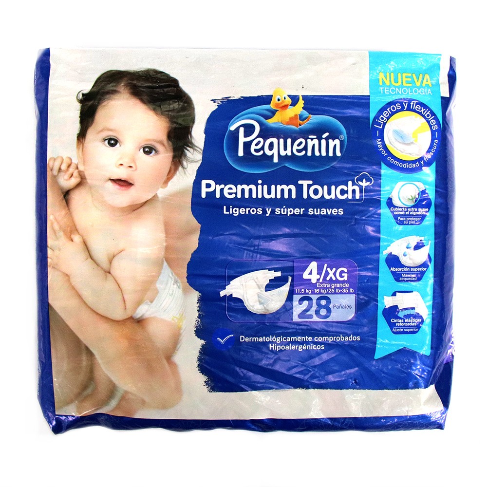 PAÑAL PREM ETAPA 4 TOUCH PEQUEÑIN*28 UND