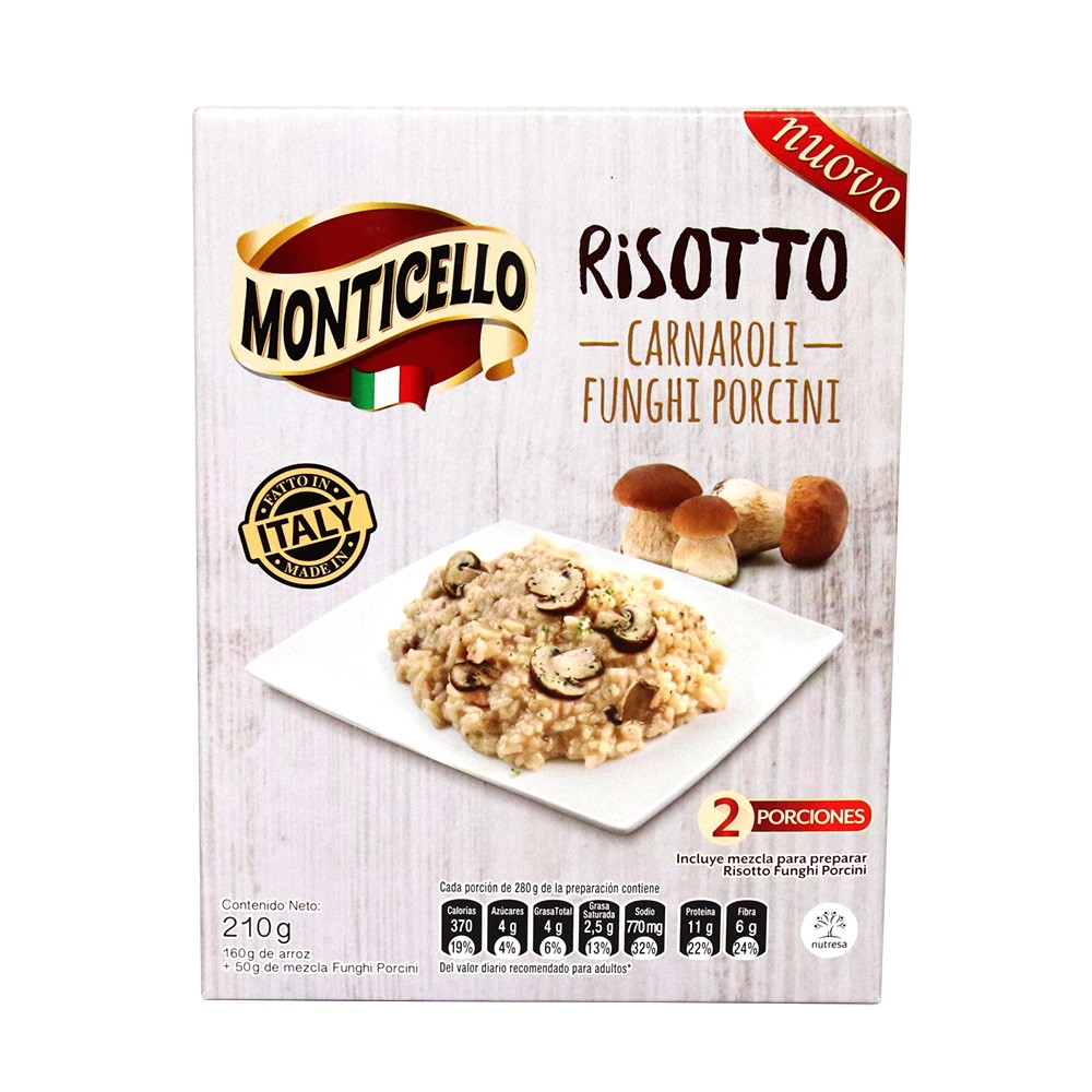 RISOTTO FUNGHI PORCINI  MONTICELLO*210G