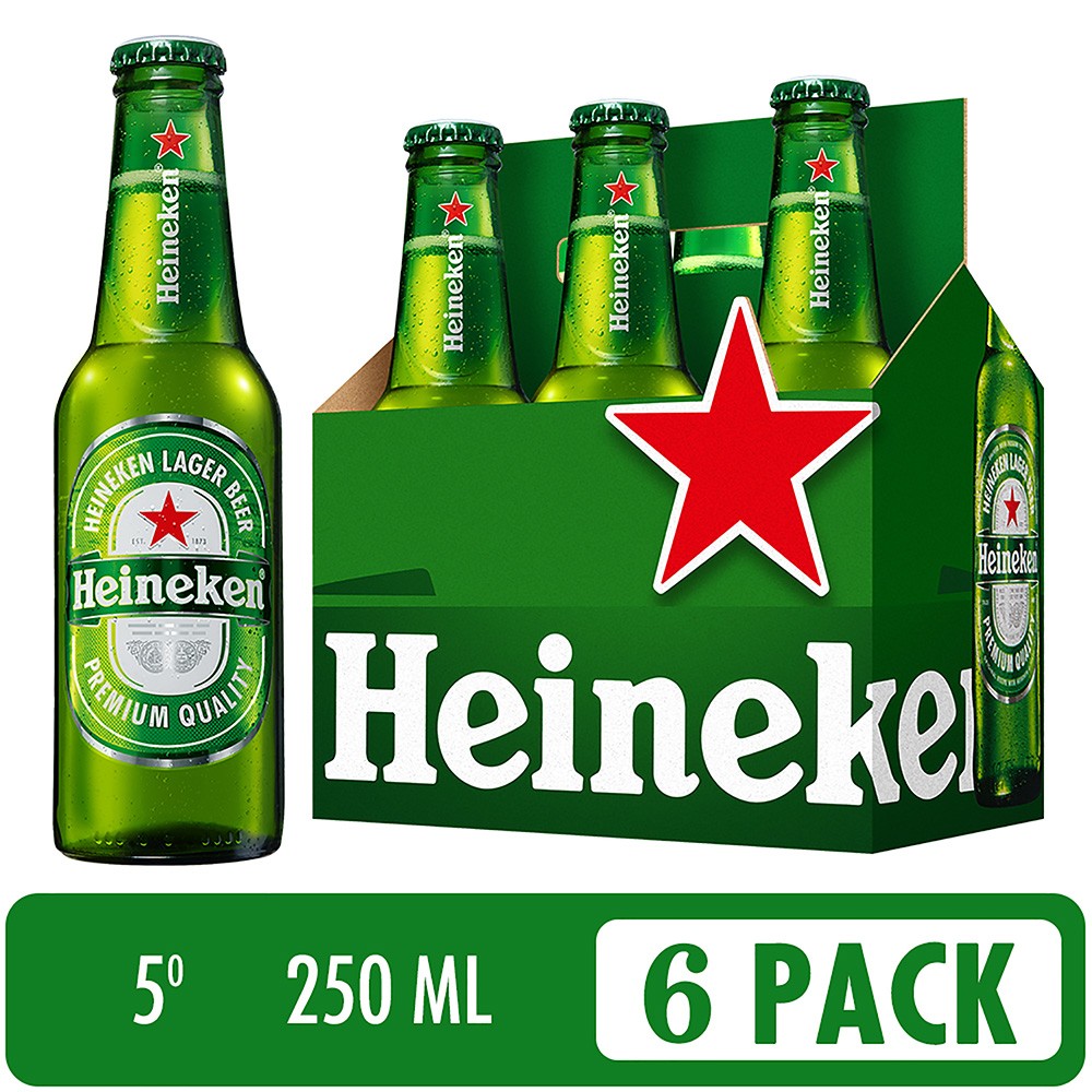 CERVEZA HEINEKEN BOTELLA 6 UND *250ML