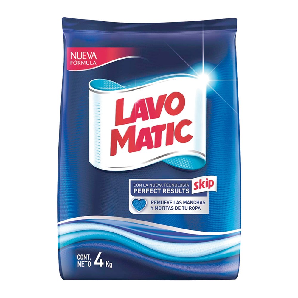 DETERGENTE EN POLVO FLORAL LAVOMATIC*4KG