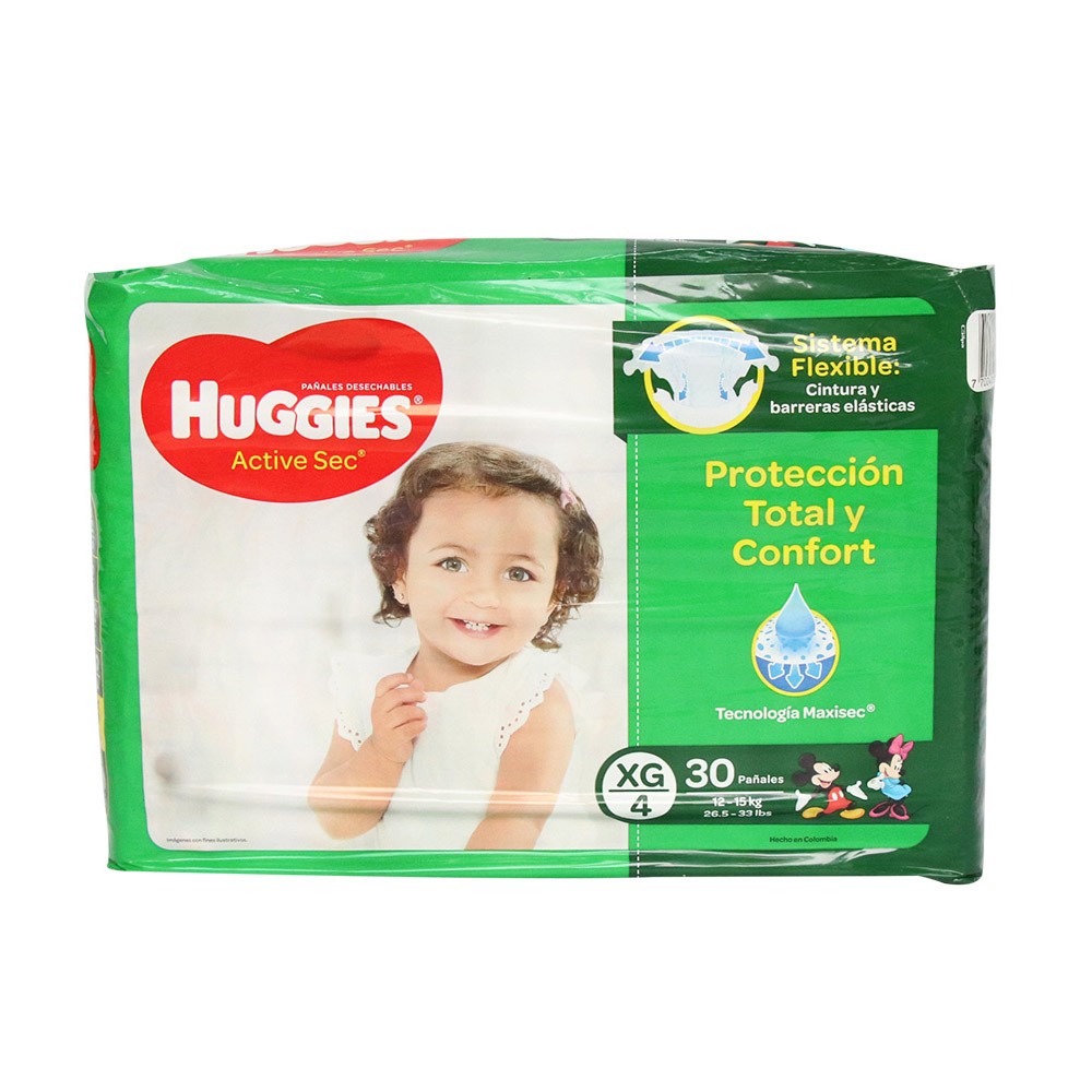 PAÑAL HUGGIES ACT SEC TALL XG x  30 UND