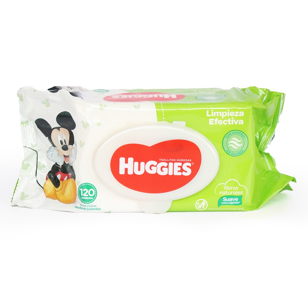TOALLAS HUM ACTIV FRESH HUGGIES *120UND