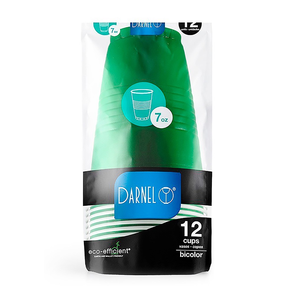 VASO VERDE VIVO 7OZ DARNEL*12UND