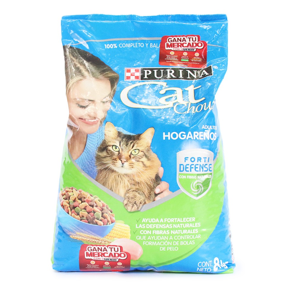 CAT CHOW ADULTOS HOGAREÑOS FORTD  x 8KG