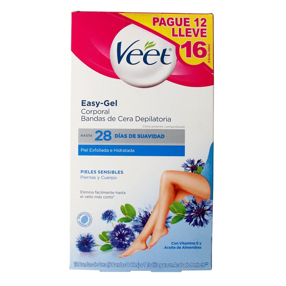 BANDAS DEPIL PIEL SENSIBLE VEET PG6 LL8