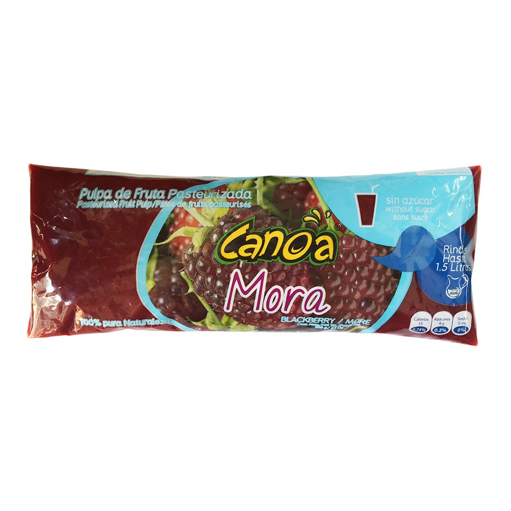 PULPA MORA CANOA 230gr S/A