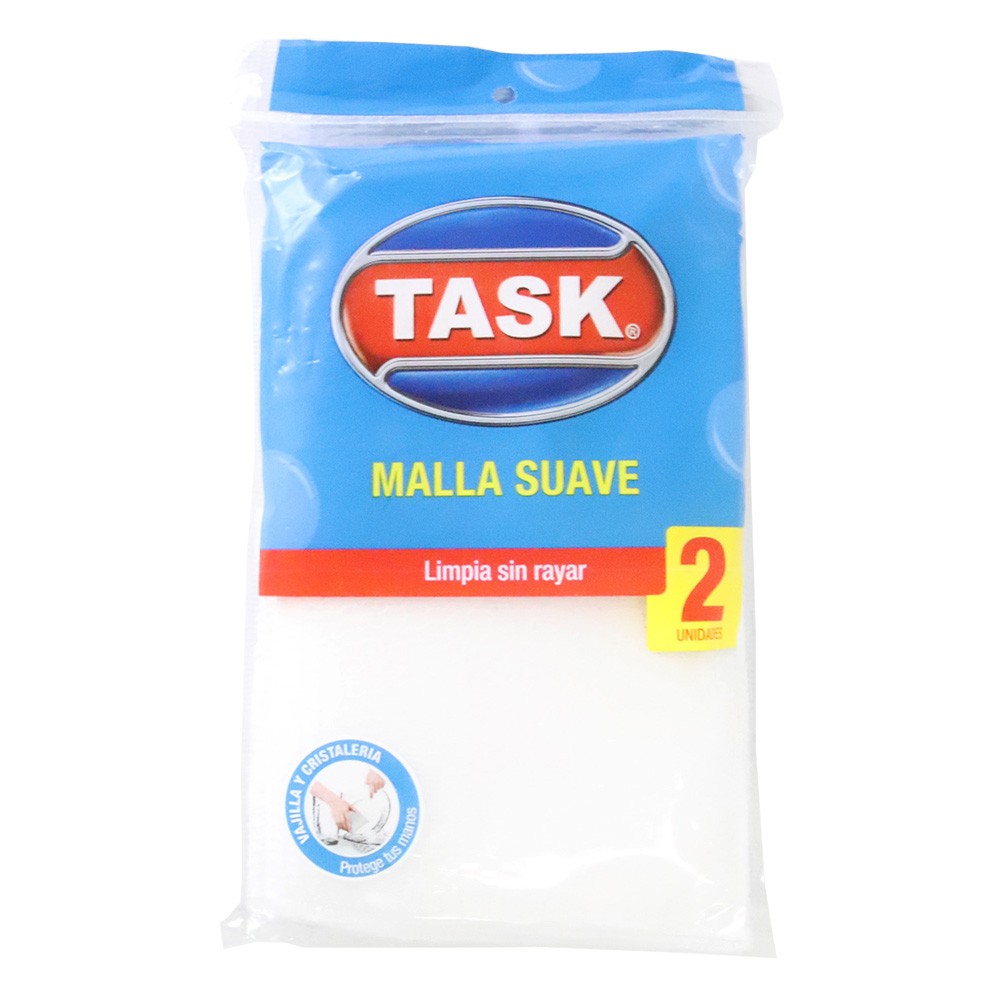 ESPONJA TASK MALLA SUAVE x 2UNDS