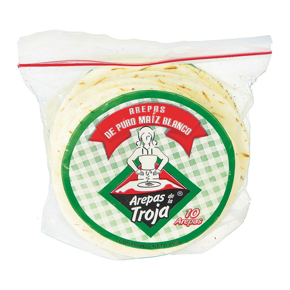 AREPA TELA BLANCA TROJA X10 UNDS