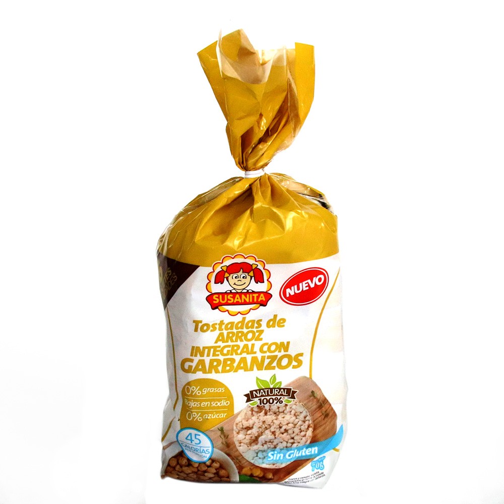 TOSTAD ARROZ INTEGR GARBANZ SUSANITA*70G