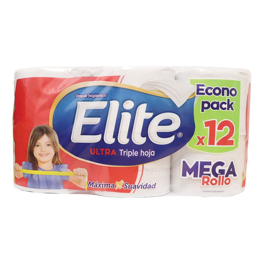 PAPEL HIGIEN ELITE ULTRA TRIPLE HOJA*12U
