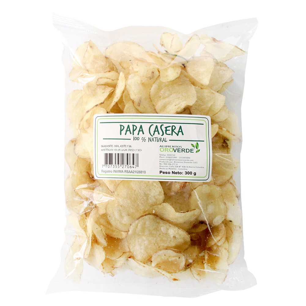PAPA NATURAL ORO VERDE  x 300GR