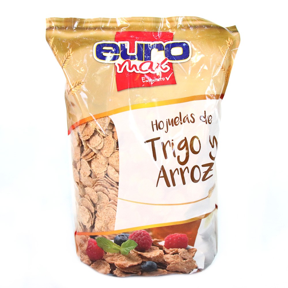 HOJUELA DE TRIGO Y ARROZ EUROMAX x 400GR