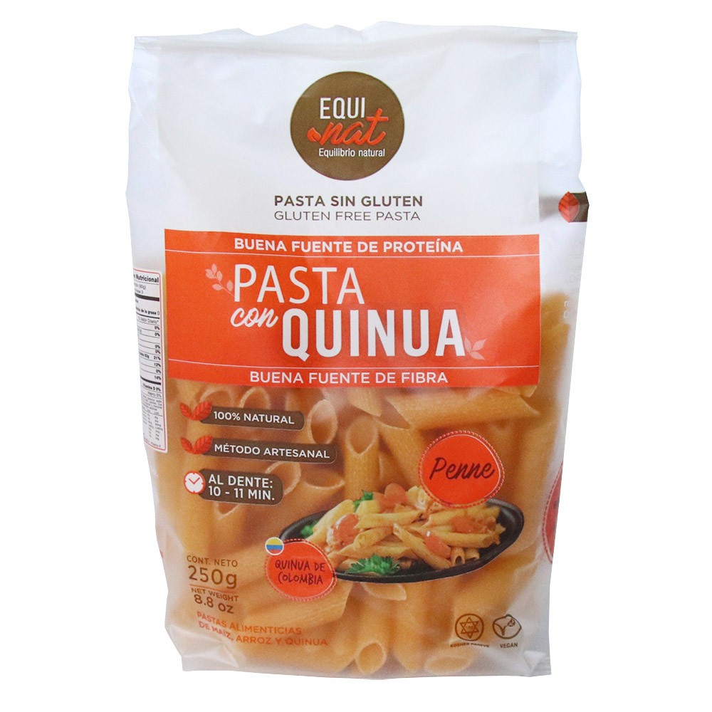 PASTA CON QUINUA PENNE EQUINAT x 250GR