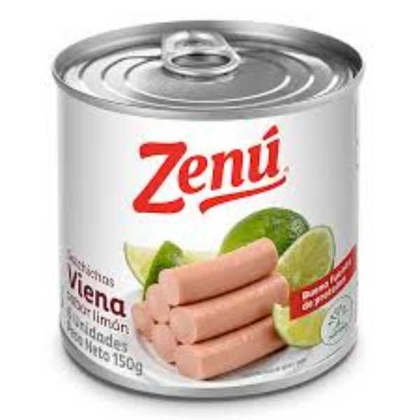 SALCHICHA VIENA LIMON PIMIENTA ZENUx150G
