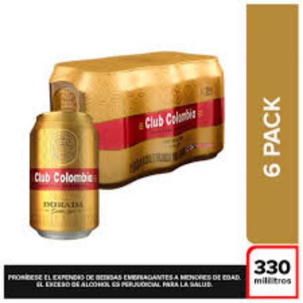 CERVEZA CLUB COLOMBIA LATAX6UND x 330 ml