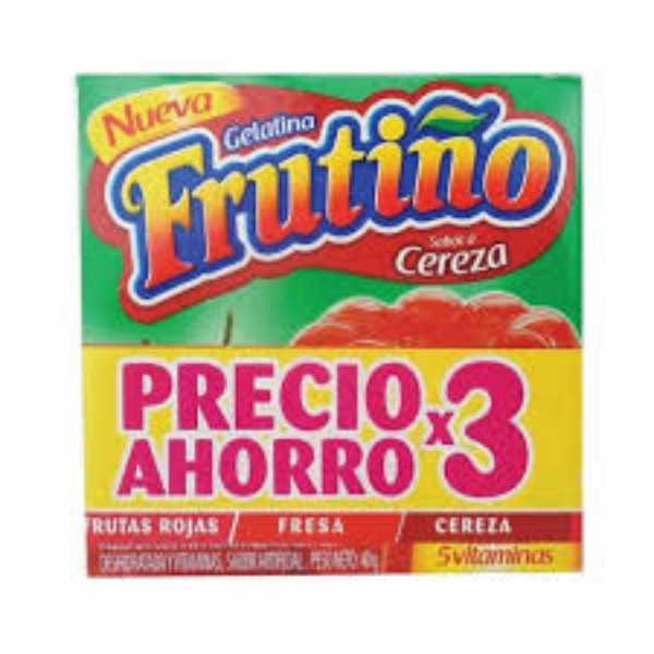 GELATINA MOR/FROJ/LIM FRUTINO*35G*3U
