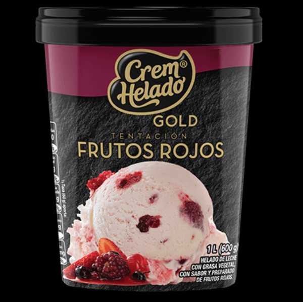 CREM HELADO GOLD TENTA FRUTOS ROJOS*1LT