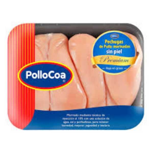 PECHUGA SIN PIEL BANDEJA POLLOCOA * KG