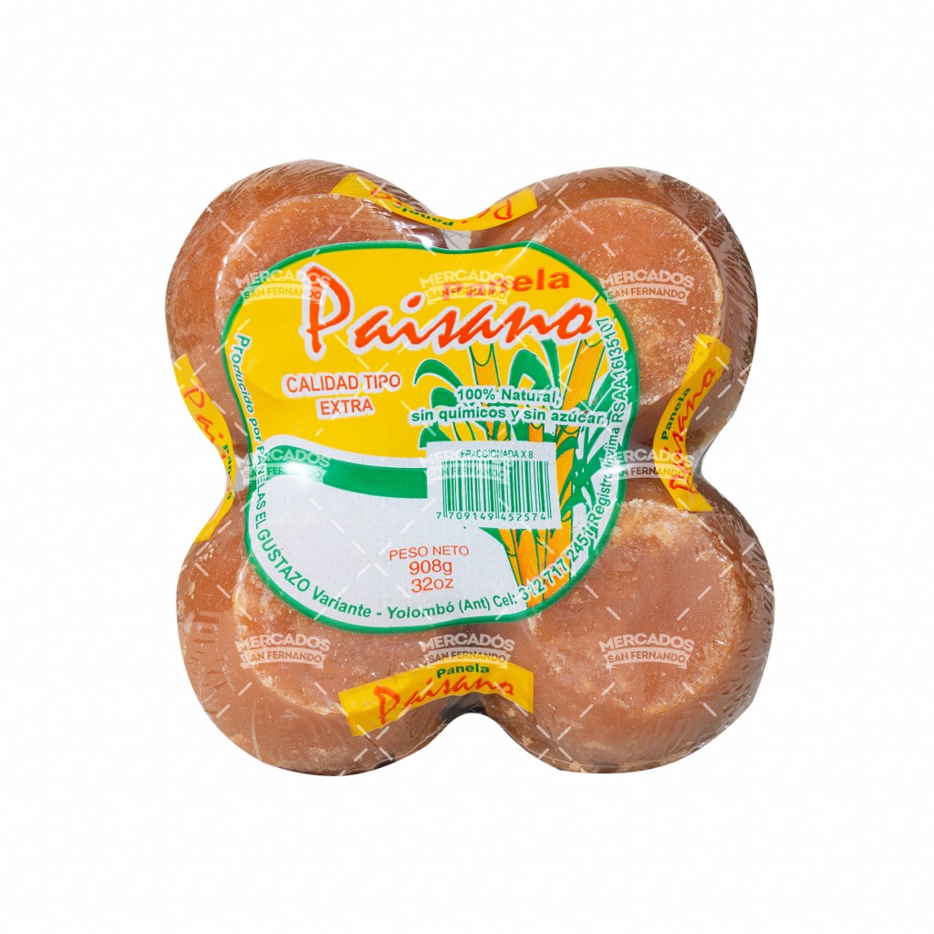 Panela Paisana x 908 g x 24 uds