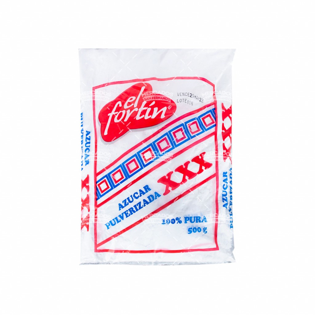 Azucar XXX El Fortin x 500 g x 25 uds