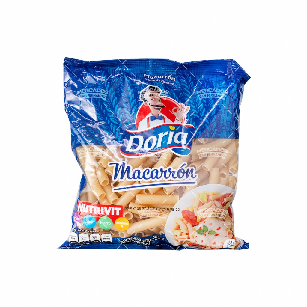 Pasta gruesa Doria x 250 g x 24 uds