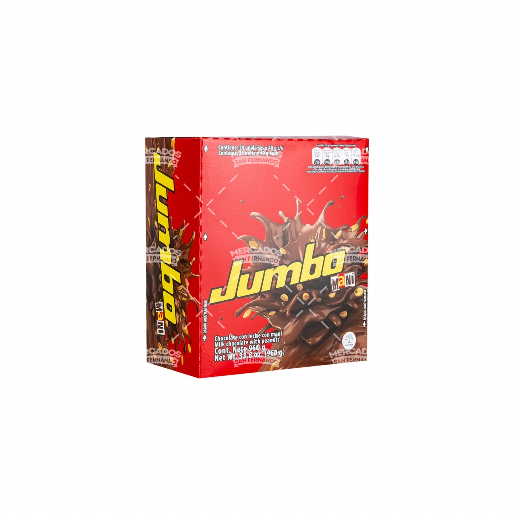 Chocolatina Jumbo mediana  40 x 24 uds x 24 uds