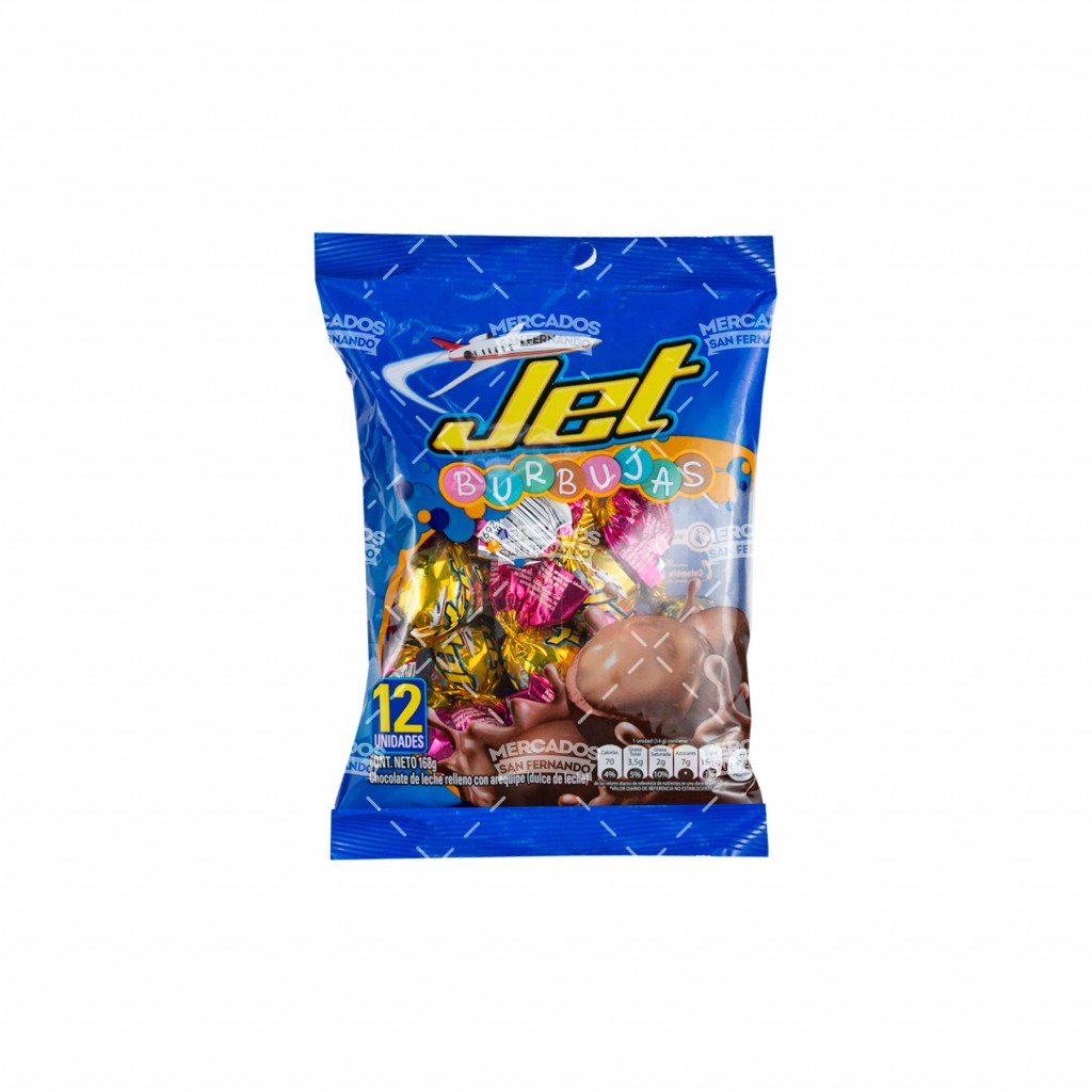 Chocolatina Jet burbujas x 12 uds x 24 uds