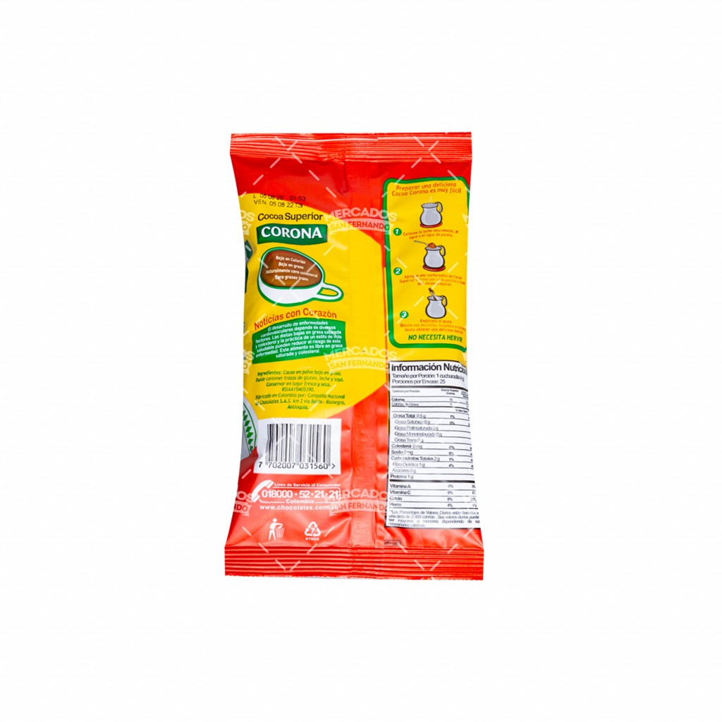 Cocoa Corona x 100 g x 50 uds — foto 2 de 2
