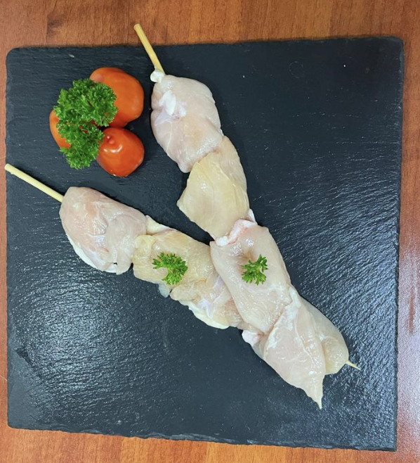 MINI CHUZO DE POLLO CON TOCINETA DE 100G