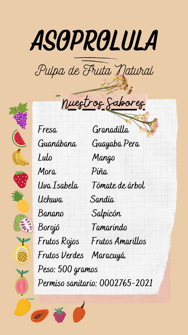Asoprolula Pulpa De Fruta Natural