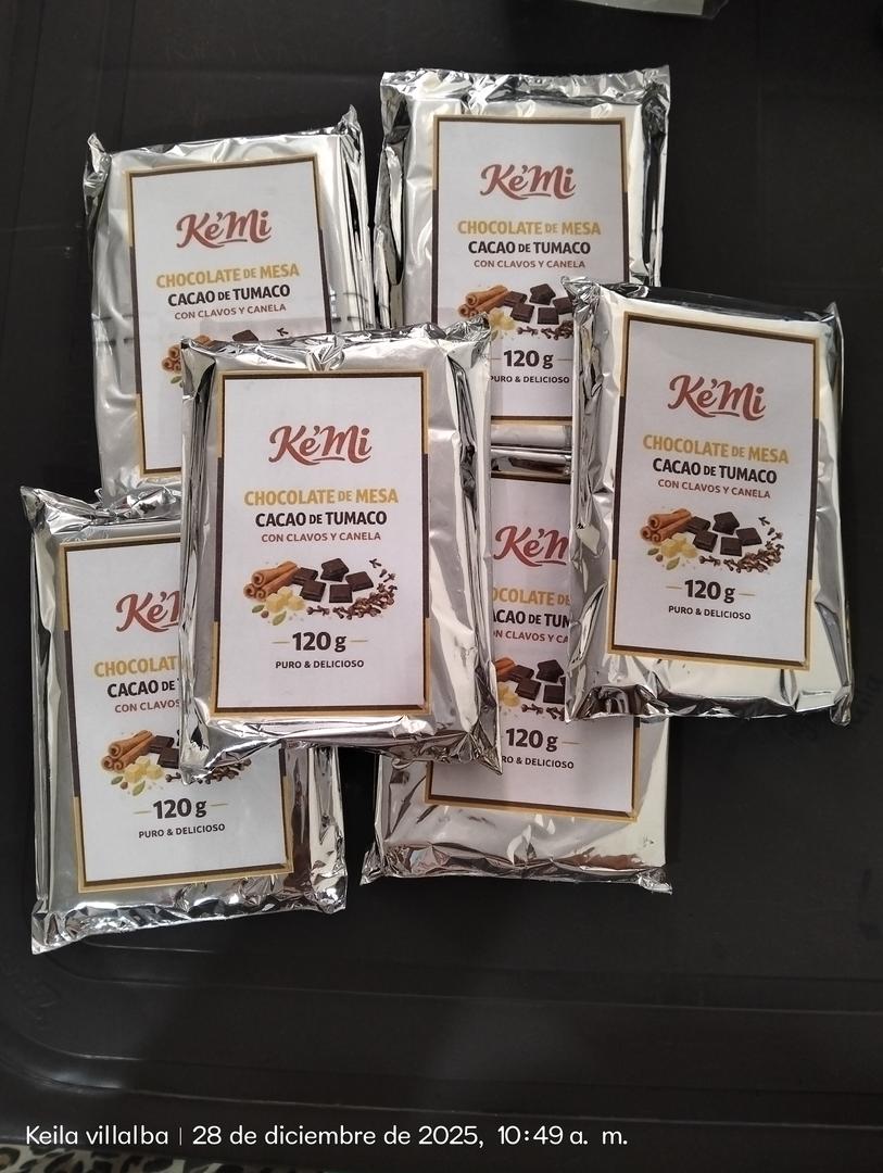 Chocolate de Mesa Artesanal Ke'mi