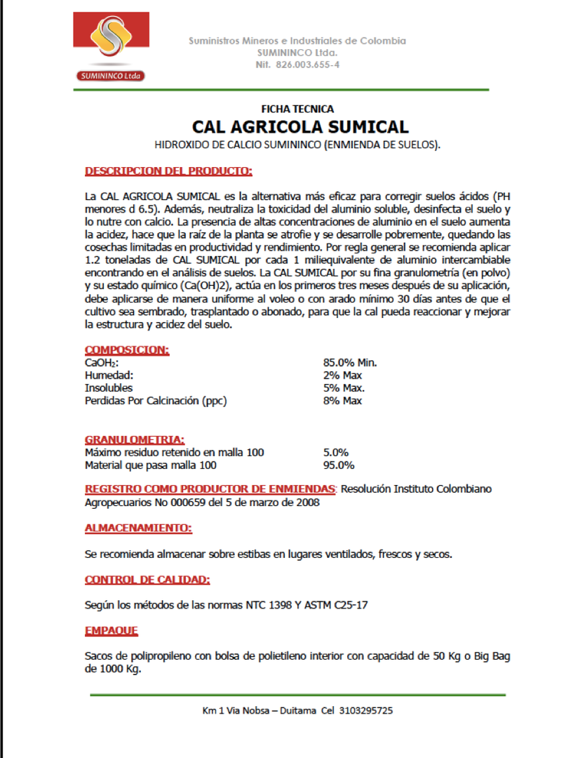 Cal Agricola Sumical