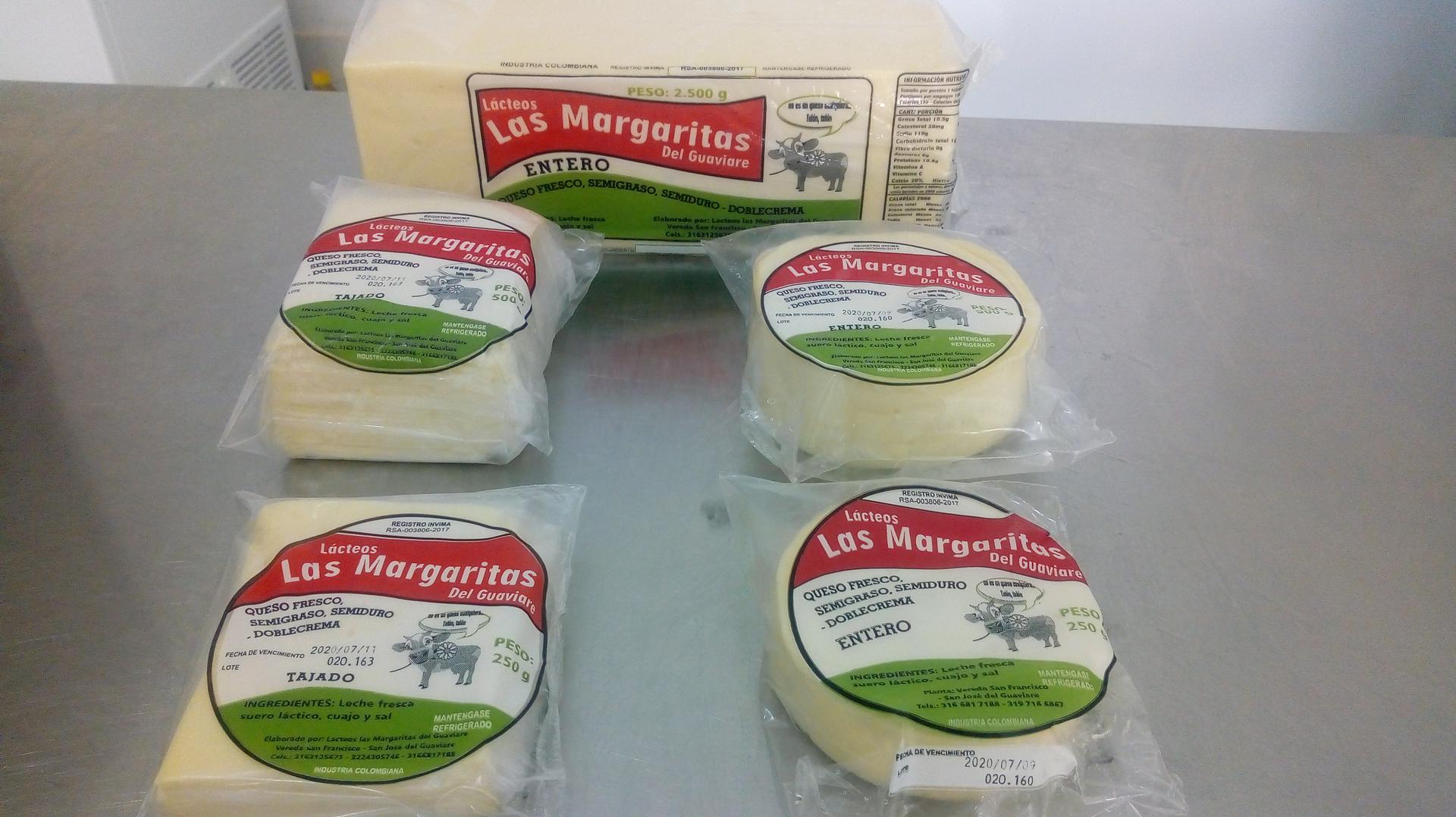 Queso Doble Crema Las Margaritas Del Guaviare