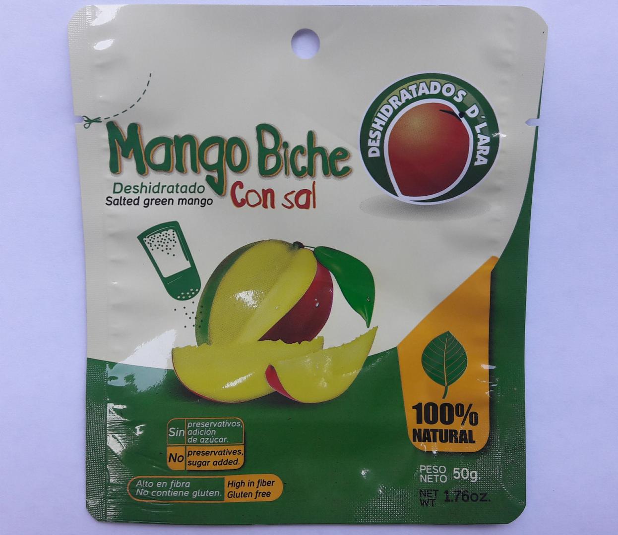 Mango Biche Con Sal Deshidratado