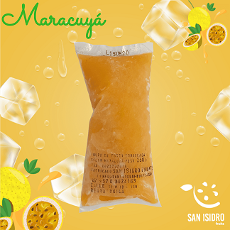 Pulpa De Fruta Congelada Maracuya Presentacion 250 G