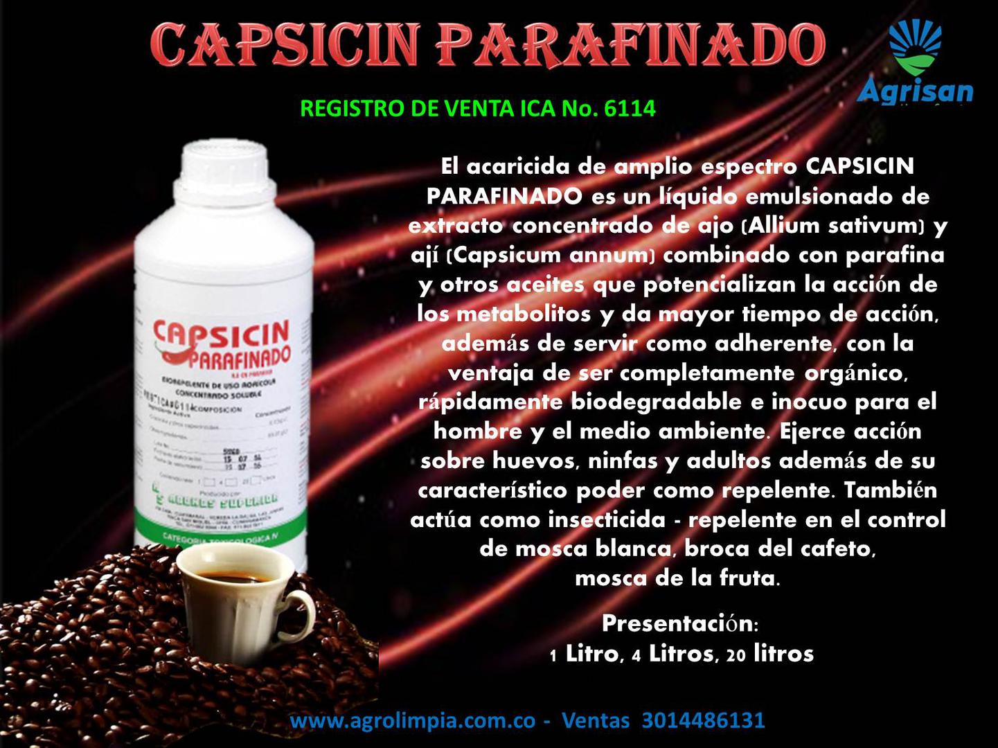 Capsicin Parafinado Agrisan