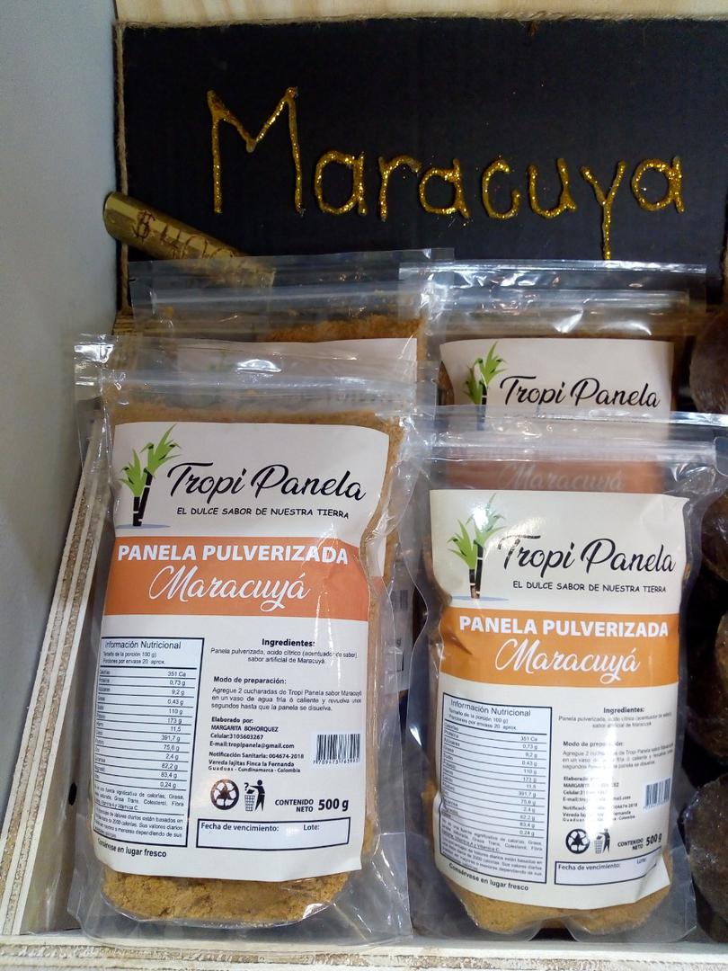 Panela Pulverizada Sabor A Maracuya