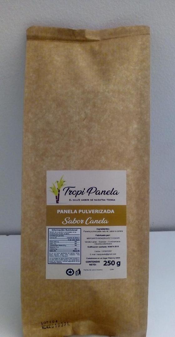 Panela Pulverizada Sabor A Canela