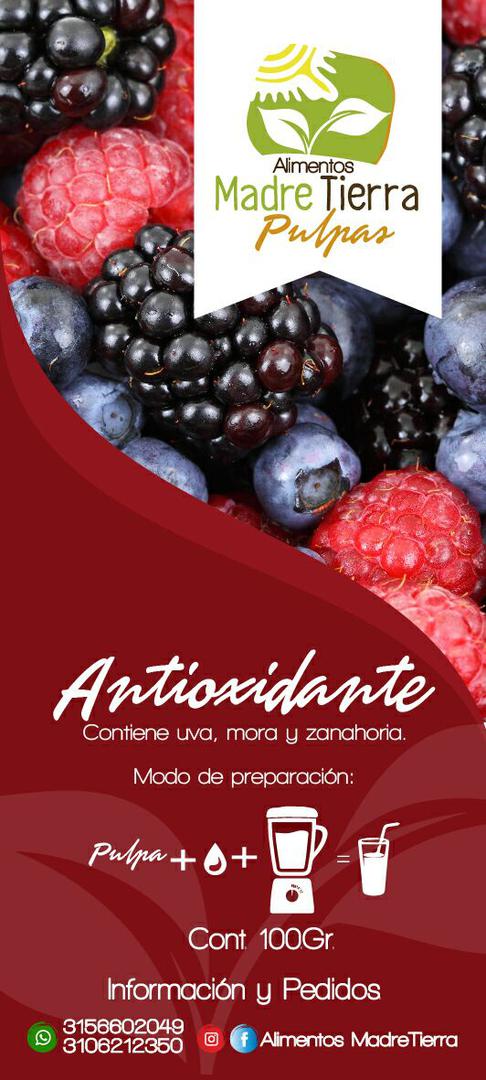 Preparado De Frutas Y Verduras Rojo