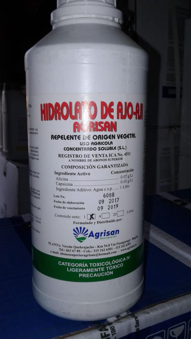 Hidrolato De Ajo Aji Agrisan