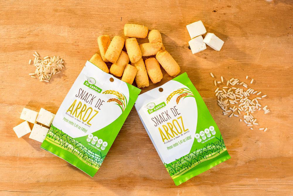 Snack De Arroz De Yuca De Platano